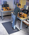 Wearwell 420.12X2X3AMGY Anti-Fatigue Mat:  36.0000" Length,  24.0000" Wide,  1/2" Thick,  Nitrile Rubber,  Beveled Edge