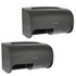ADIR CORP. ALP452-GRY-2PK Alpine Double Roll Jumbo Toilet Paper Dispensers, 10-5/16inH x 6-5/16inW x 6-5/16inD, Gray, Pack Of 2 Dispensers