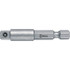 Wera 05050210001 Socket Adapter: Square-Drive to Hex Bit, 1/4" Hex Male, 1/4" Square Female