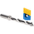 Iscar 3203218 Replaceable-Tip Drill: 0.492 to 0.508" Dia, 3.94" Max Depth, 0.63" Straight-Cylindrical Shank