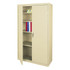 OFFICE DEPOT HW-025B-2 Realspace 36inW Steel 5-Shelf Cabinet, Putty