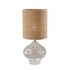 ADESSO INC Adesso 1624-12  Emma Large Table Lamp, 28-1/2inH, Rattan Shade/Clear Base