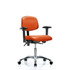 Blue Ridge Ergonomics MSC45457 Task Chair: Vinyl, Orange Kist