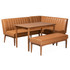 WHOLESALE INTERIORS, INC. 2721-134036 Baxton Studio Daymond 4-Piece Dining Nook Set, Tan/Walnut