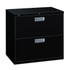 HNI CORPORATION HON 672LP  Brigade 600 30inW x 18inD Lateral 2-Drawer File Cabinet, Black