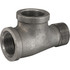 USA Industrials ZUSA-PF-20333 Black Pipe Fittings; Fitting Type: Run Tee ; Fitting Size: 3/4" ; End Connections: NPT ; Material: Iron ; Classification: 150 ; Fitting Shape: Tee