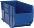 Quantum Storage QRB176MOBBL Plastic Hopper Stacking Bin: Blue