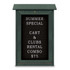 United Visual Products UVSM1829LB-WOOD Enclosed Letter Board: 18" Wide, 29" High, Laminate, Black