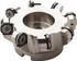 Seco 02685782 115mm Cut Diam, 32mm Arbor Hole, 6mm Max Depth of Cut, 40° Indexable Chamfer & Angle Face Mill