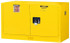 Justrite. 891720 Stackable Cabinet: Self-Closing, 1 Shelf, Yellow