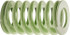 Associated Spring Raymond 302-622-D Die Spring: 1-1/4" Hole Dia, 5/8" Rod Dia, 5-1/2" Free Length, Light Green