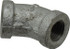 B&K Mueller 510-201HC Malleable Iron Pipe 45 ° Elbow: 1/4" Fitting