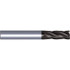 Kennametal 5824130 Square End Mill:  0.1378" Dia, 0.3937" LOC, 0.2362" Shank Dia, 4 Flutes, Solid Carbide