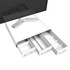 EMS MIND READER LLC Mind Reader MONSTA3D-WHT  Perch Plastic Monitor Stand And Desk Organizer, 2 3/4inH x 12 7/8inW x 13 1/2inD, White