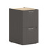 HNI CORPORATION HONPLPSFFLS1 HON Mod 20inD Vertical 2-Drawer Support File Pedestal File Cabinet, Slate Teak