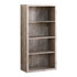 MONARCH PRODUCTS I 7406 Monarch Specialties 48inH 4-Shelf Adjustable Bookcase, Taupe Woodgrain