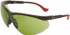 Uvex S3305HS Safety Glass: Anti-Fog & Scratch-Resistant, Polycarbonate, Green Lenses, Full-Framed, UV Protection