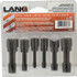Lang 2586M Tap Set: 9/16-18 UNF, Carbon Steel, Zinc Finish