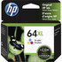 HP INC. N9J91AN HP 64XL Tri-Color High-Yield Ink Cartridge, N9J91AN