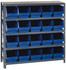 Quantum Storage 1239-202BL 20 Bin Store-More Shelf Bin System