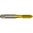 Greenfield Threading 300526 Straight Flute Tap: #3-48 UNC, 3 Flutes, Plug, 2B Class of Fit, High Speed Steel, TiN Coated