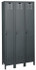 Hallowell UH3228-1HG 3-Wide Locker: 12" Wide, 11" Deep, 78" High, Padlock