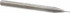 M.A. Ford. 16401900 Square End Mill: 0.019'' Dia, 0.038'' LOC, 1/8'' Shank Dia, 1-1/2'' OAL, 2 Flutes, Solid Carbide