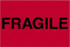 Tape Logic DL1055 Label Maker Label: Fluorescent Red, Paper, 3" OAL, 3" OAW, 500 per Roll, 1 Roll