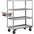 Little Giant. 4ML-3060-6PH-WS Carts; Cart Type: Multi-Shelf Order Picking Truck ; Caster Type: 2 Rigid; 2 Swivel ; Brake Type: No Brake ; Width (Inch): 30 ; Assembly: Comes Assembled ; Material: Steel