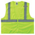 ERGODYNE CORPORATION 21051 Ergodyne GloWear Safety Vest, Type R Class 2 Economy Mesh, XS, Lime, 8210Z