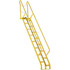 Vestil ATS-10-56 Steel Wall Mounted Ladder: 162-3/8" High, 16 Steps, 350 lb Capacity