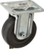 E.R. Wagner 1F2304004000197 Rigid Top Plate Caster: Soft Rubber, 4" Wheel Dia, 1-3/8" Wheel Width, 200 lb Capacity, 5-1/16" OAH