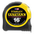 BLACK & DECKER/INDUS. CONST. 680-33-716 FatMax Classic Tape Measure, 1-1/4 in W x 16 ft L, SAE, Black/Yellow Case