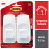 3M Storage Hook: Adhesive Back Mount, 1.35" Projection, 7.5 lb Load Capacity, Plastic 7100241981