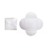 ACTION ENVELOPE EX10-LEBASMPC-40 LUX Petal Invitations, 6 1/4in x 6 1/4in, Silver Metallic, Pack Of 40