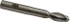 Cleveland C41781 Square End Mill: 1/2'' Dia, 1'' LOC, 1/2'' Shank Dia, 4'' OAL, 2 Flutes, High Speed Steel
