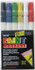 Uni-Ball 63721 Paint Pen Marker: Black, Dark Blue, Gold, Green, Violet, White & Yellow, Oil-Based, Fine Point