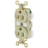 Bryant Electric BRY5262I Straight Blade Duplex Receptacle: NEMA 5-15R, 15 Amps, Grounded