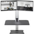 VICTOR TECHNOLOGY DC450 Victor High Rise DC450 Electric Dual Monitor Standing Desk Riser, Black/Silver