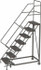 TRI-ARC UKDEC107242 Steel Rolling Ladder: 7 Step