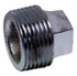 Merit Brass K417A-02 Pipe Square Head Plug: 1/8" Fitting, 316 Stainless Steel