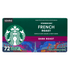 Stock your facility with Starbucks French Roast Dark Roast K-Cup Pods and give employees or guests a tasty cup. The single-serve pods work with your Keurig Brewing System and provide a delicious French roast anyone can enjoy.  Smoky and intense French roast is sure to tantalize tastebuds.  Pods help get a cup ready quickly.  Designed for use with the Keurig Single-Cup Brewing System.