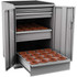 Champion Tool Storage S1800H100-LG CNC Storage Cabinets; Cabinet Type: Modular ; Taper Size: HSK100 ; Number Of Doors: 2.000 ; Number Of Drawers: 4.000 ; Color: Light Gray ; Material: Steel