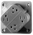 Hubbell Wiring Device-Kellems HBL4AP Brown Adapter Plate