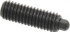 Vlier H59 Threaded Spring Plunger: 3/8-16, 1-1/8" Thread Length, 3/16" Projection