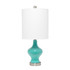 ALL THE RAGES INC LHT-5003-TL Lalia Home Paseo Table Lamp, 22-1/2inH, White Shade/Teal Base