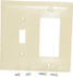 Pass & Seymour TP126I 2 Gang, 4-1/2 Inch Long x 4-3/4 Inch Wide, Standard Combination Wall Plate