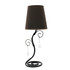 ALL THE RAGES INC Simple Designs LT2010-BWN  Twisted Vine Table Lamp with Fabric Shade and Hanging Crystals, 18.5inH, Brown