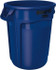 Rubbermaid fg262000blue Trash Can: 20 gal, Round, Blue