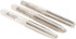 Union Butterfield 6006718 Tap Set: 1/4-20 UNC, 4 Flute, Bottoming Plug & Taper, High Speed Steel, Bright Finish